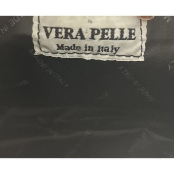 Naty Made In Italy Vera Pelle Black Leather Purse Small - Picture 14 of 15